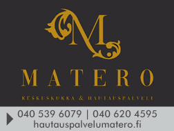 Hautauspalvelu Matero Oy / Keskuskukka logo